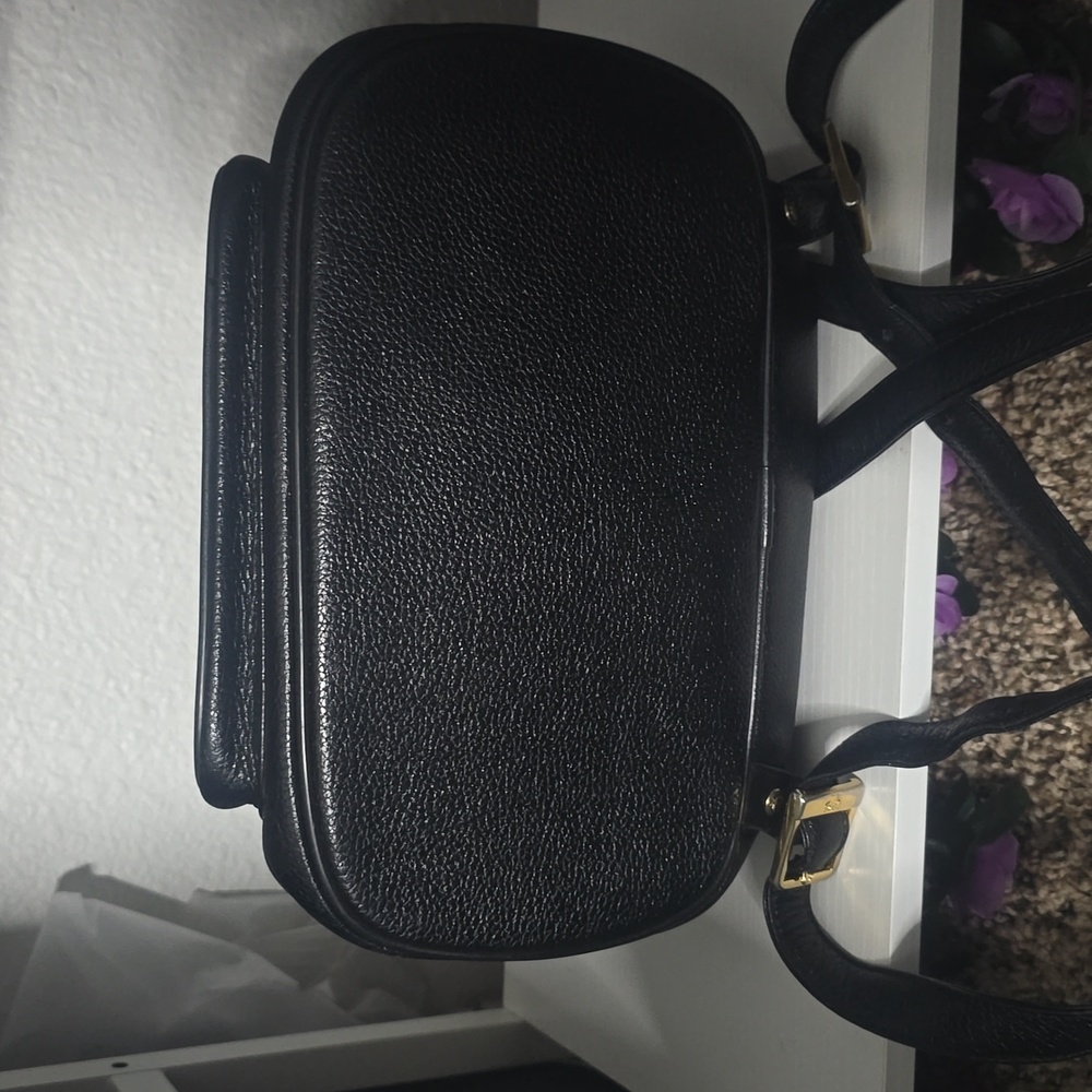 MCM Black Leather Logo Studded Backpack with Gold Hardware comes with COA - Picture 14 of 16